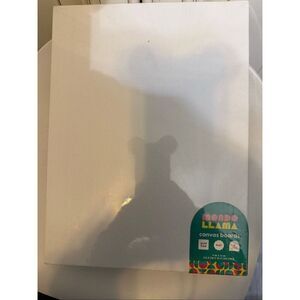 Target Mondo Llama Art Painting Panel Canvas Boards 6Pcs White Size 9"x12" NWOT